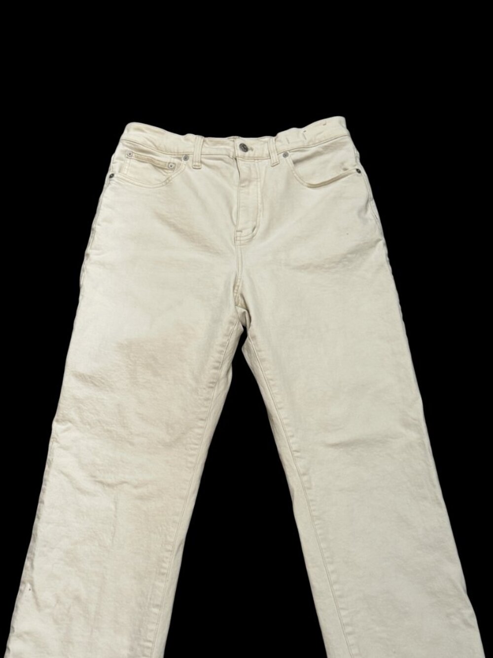 Madewell The ’90s Straight Jean White Wash Size 30 Women’s 10 High Rise Denim - Picture 3 of 7